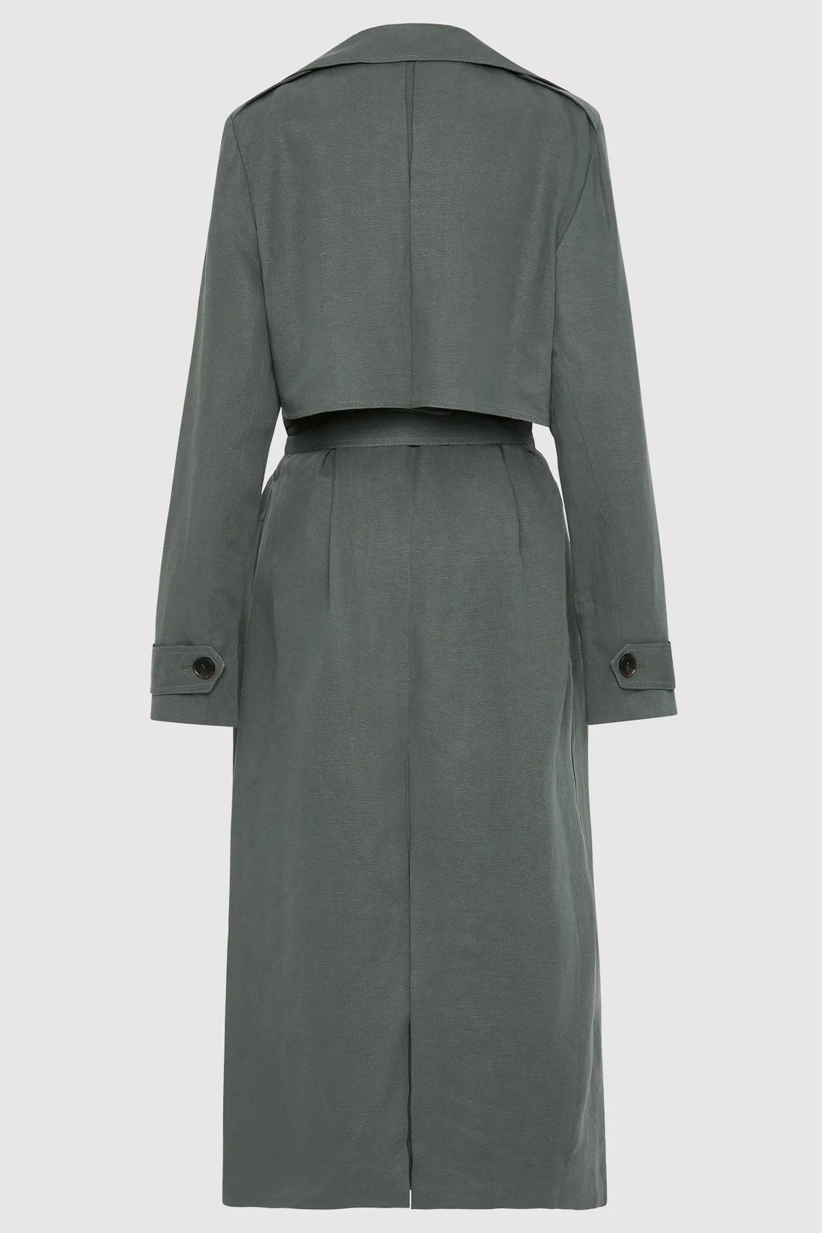 Trench ajusté souple - Vert Balsam