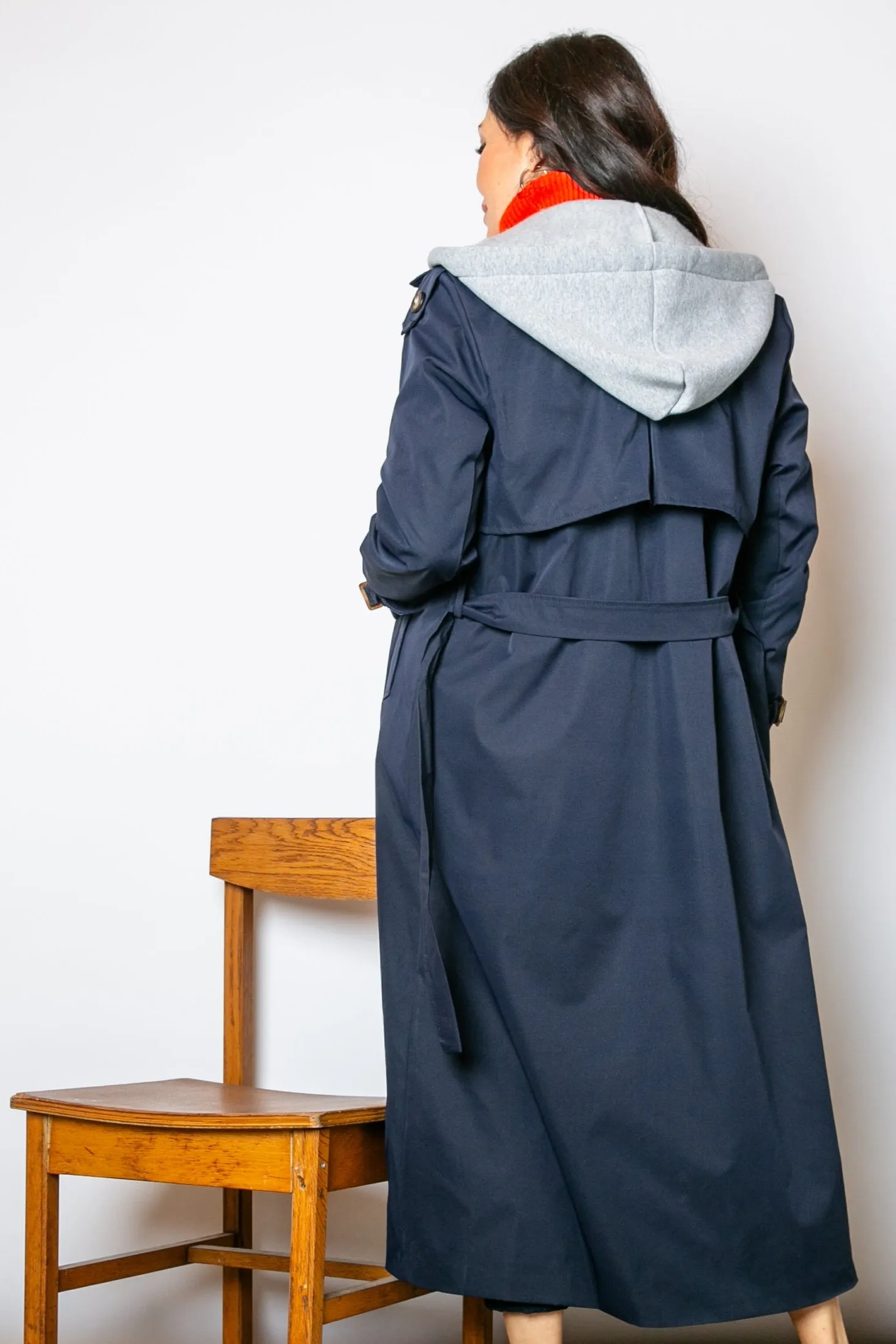 Trench Coat with Hood