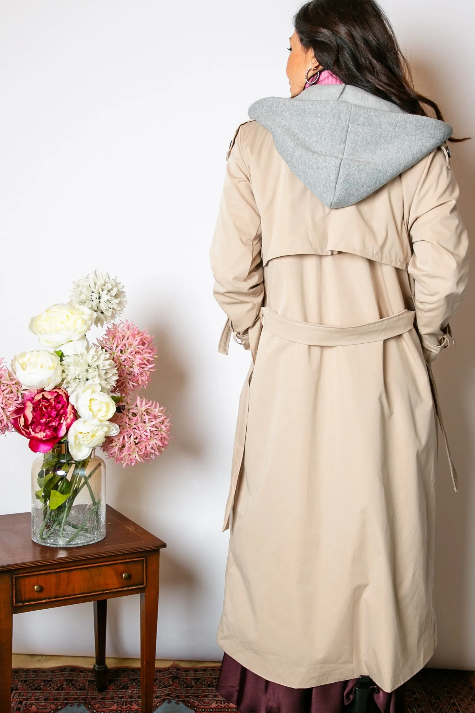 Trench Coat with Hood