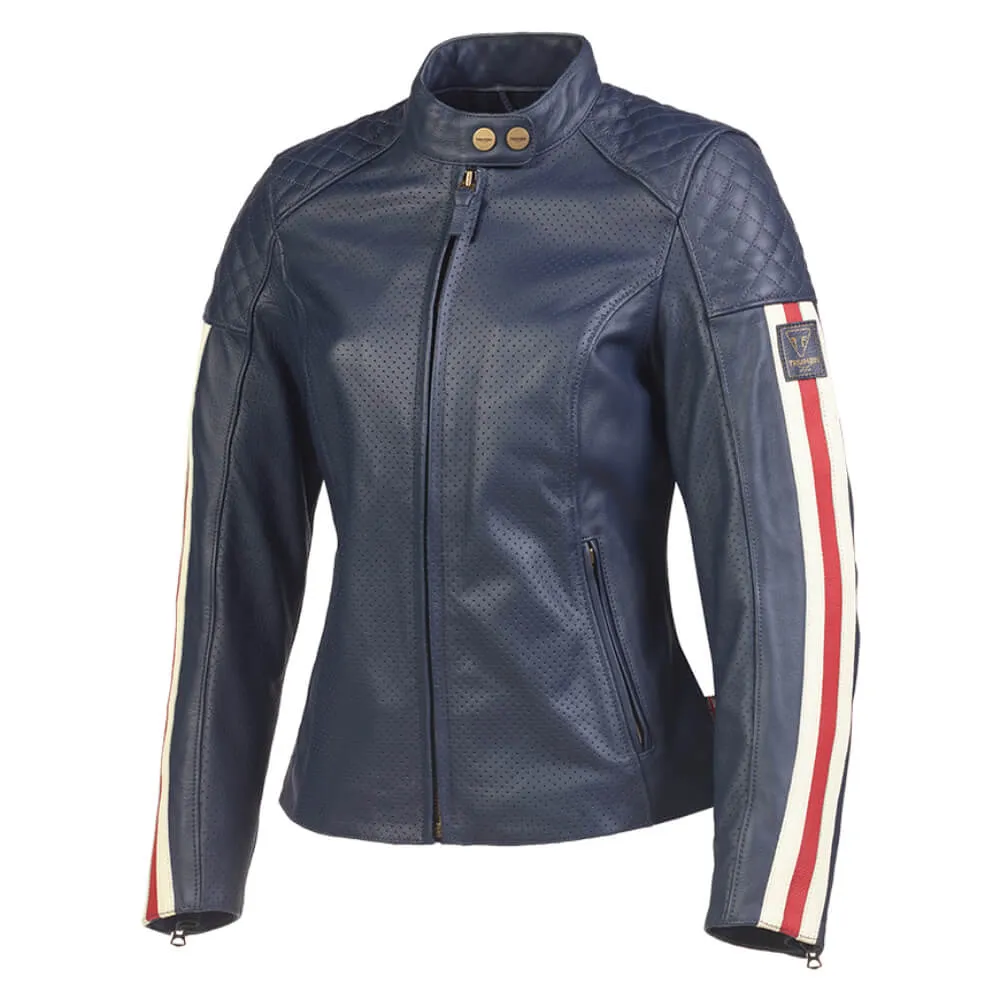 Triumph Ladies Braddan Air Race Jacket Blue
