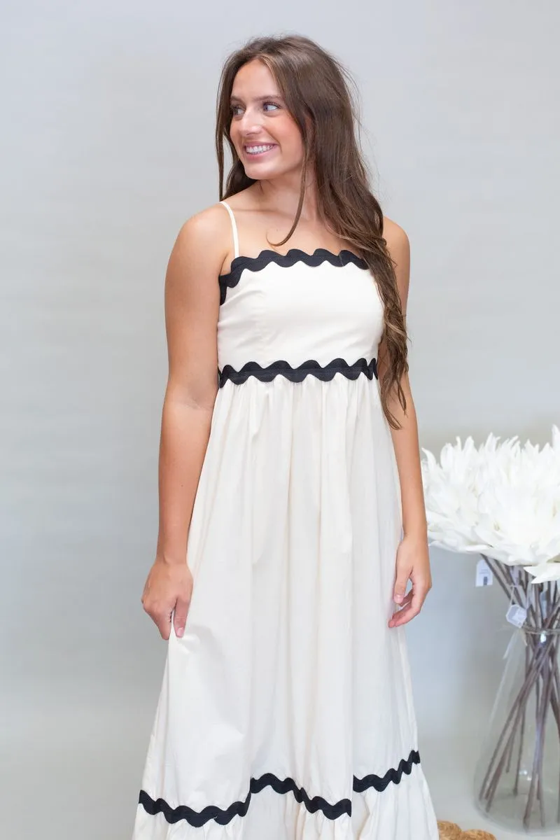UD2008 Beige Maxi Dress
