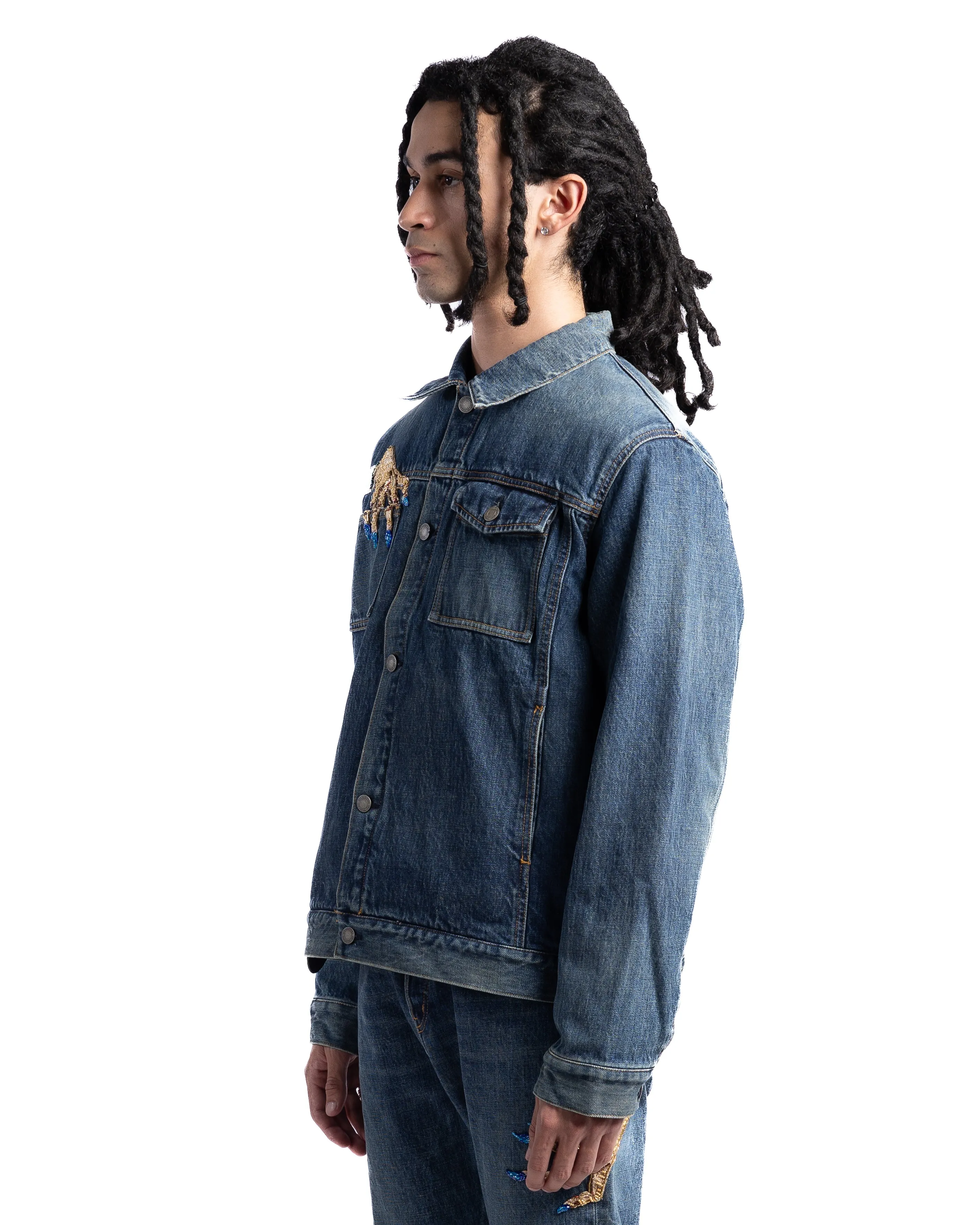 Undercover UC2C4212 Hand Denim Jacket Indigo