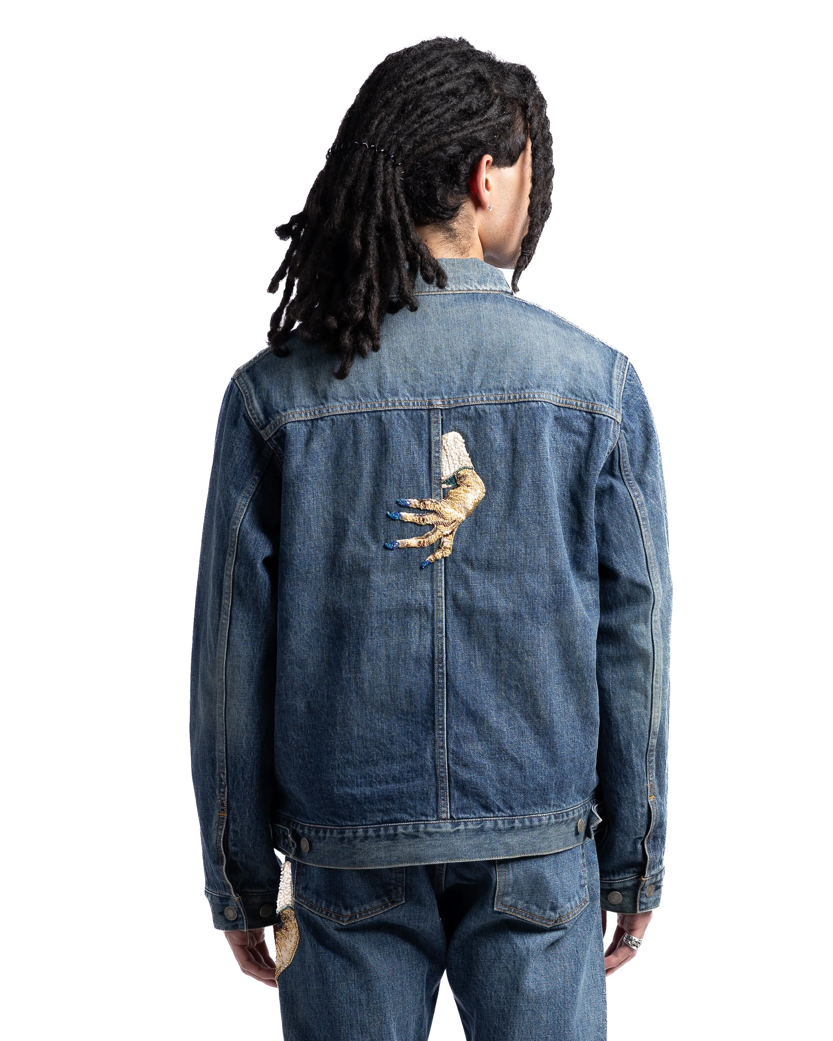 Undercover UC2C4212 Hand Denim Jacket Indigo