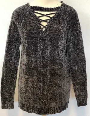 V-NECK BLANKET SWEATER