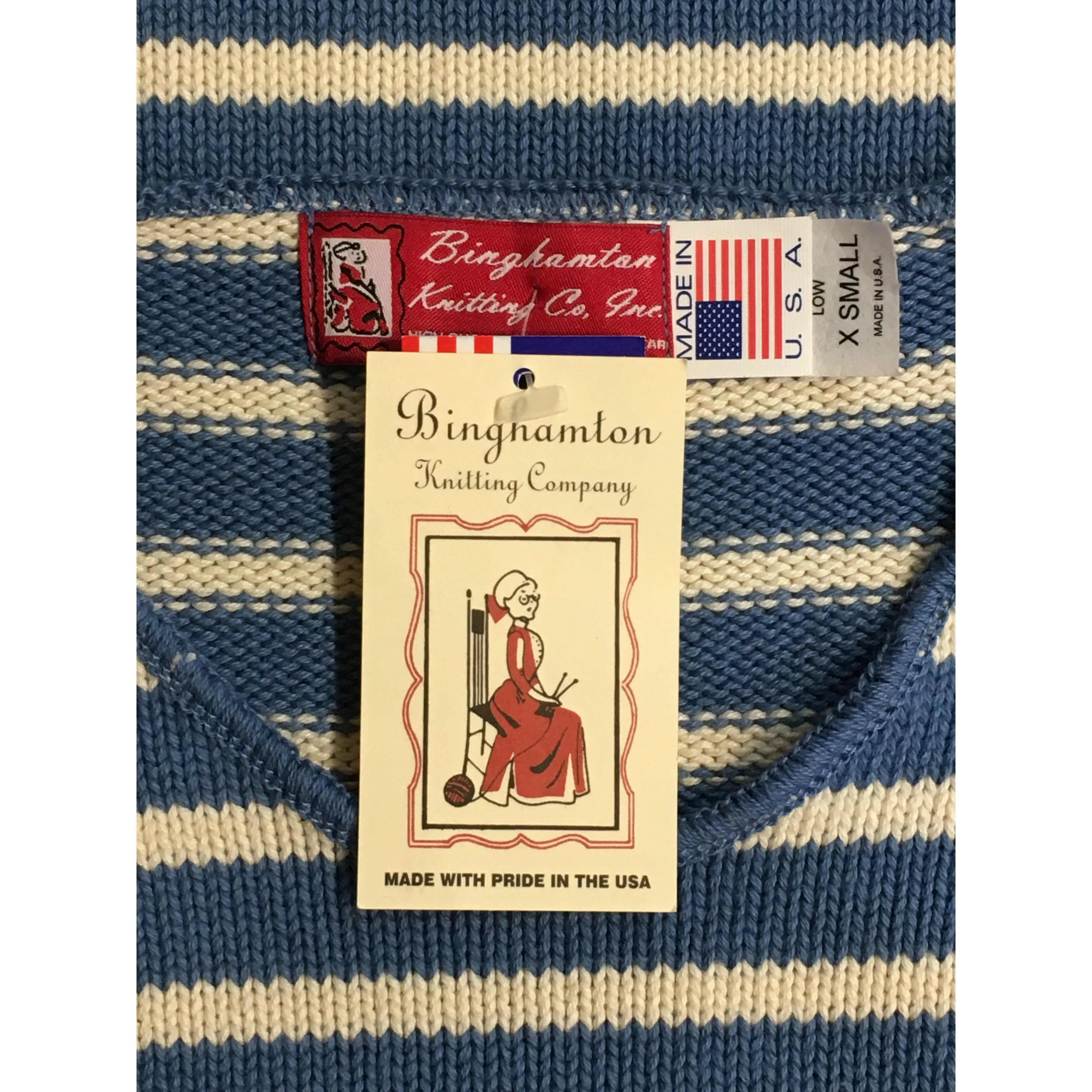 V-Neck Sailor Stripe Sweater