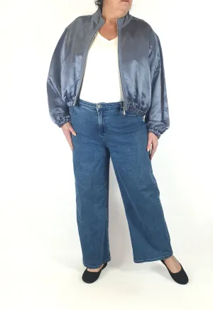 Veronica Main blue bomber jacket size 16