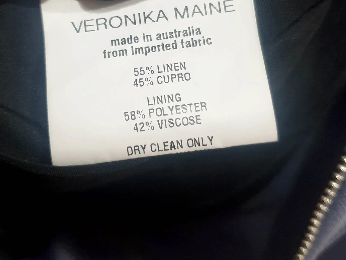 Veronica Main blue bomber jacket size 16