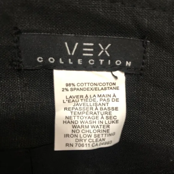 Vex Collection Black Pencil Skirt