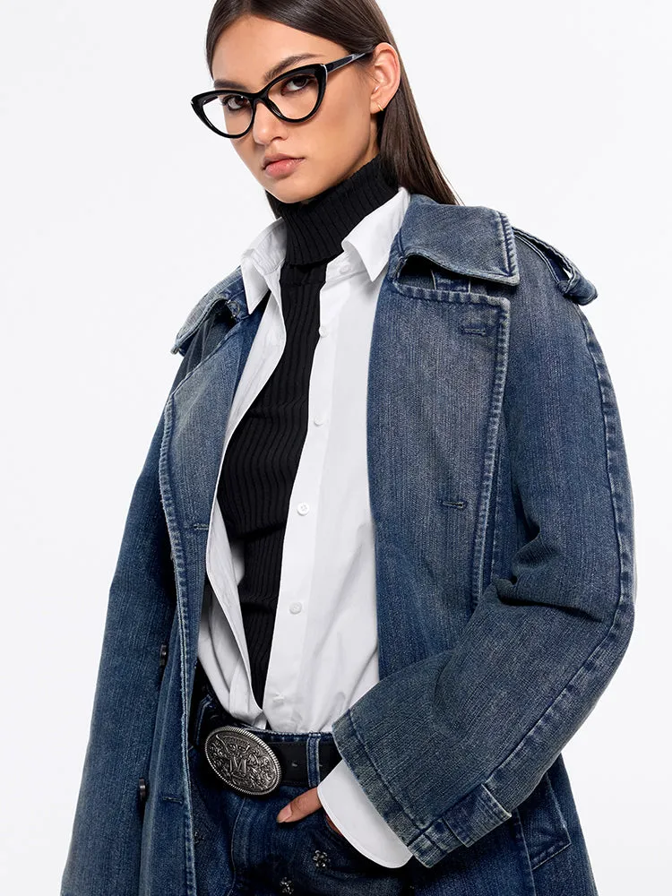 Washed Trench Coat