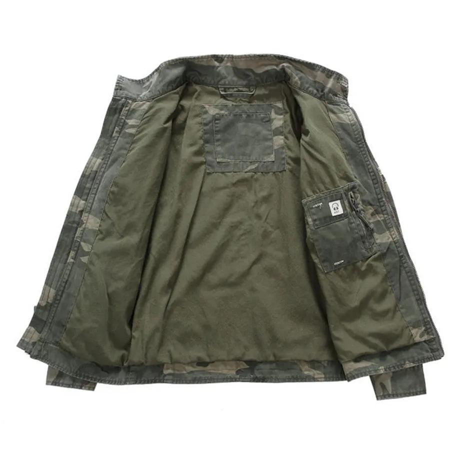 West Louis™ Spring Fall Camo Jackets