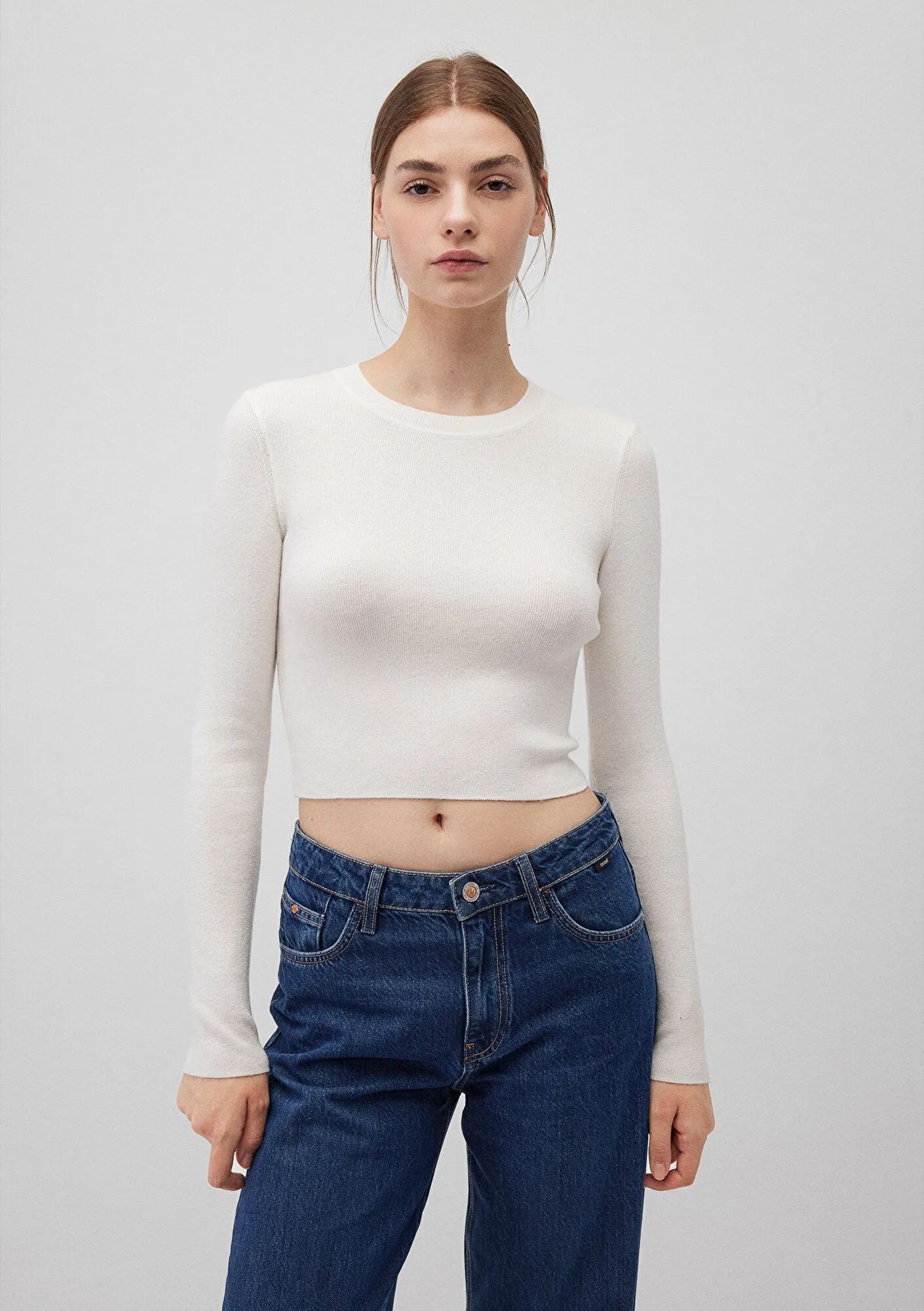 White Crewneck Sweater