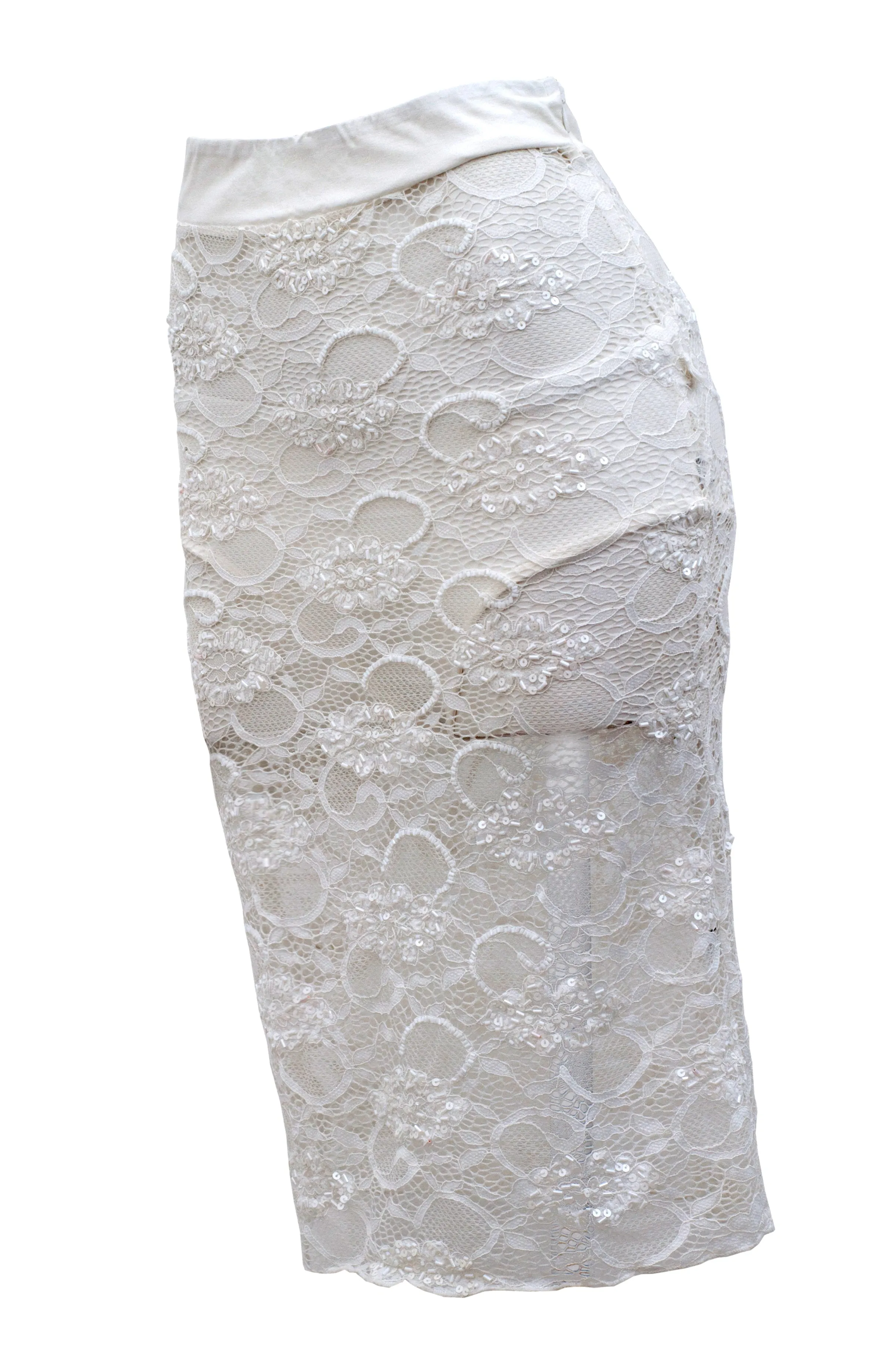 White Lace Skirt