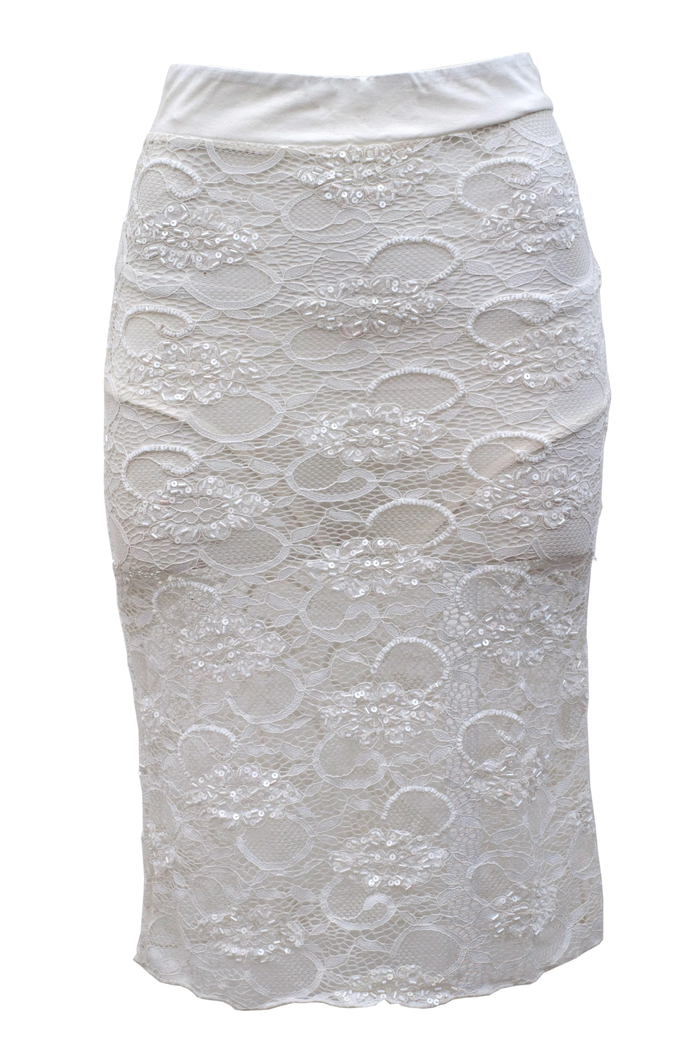 White Lace Skirt