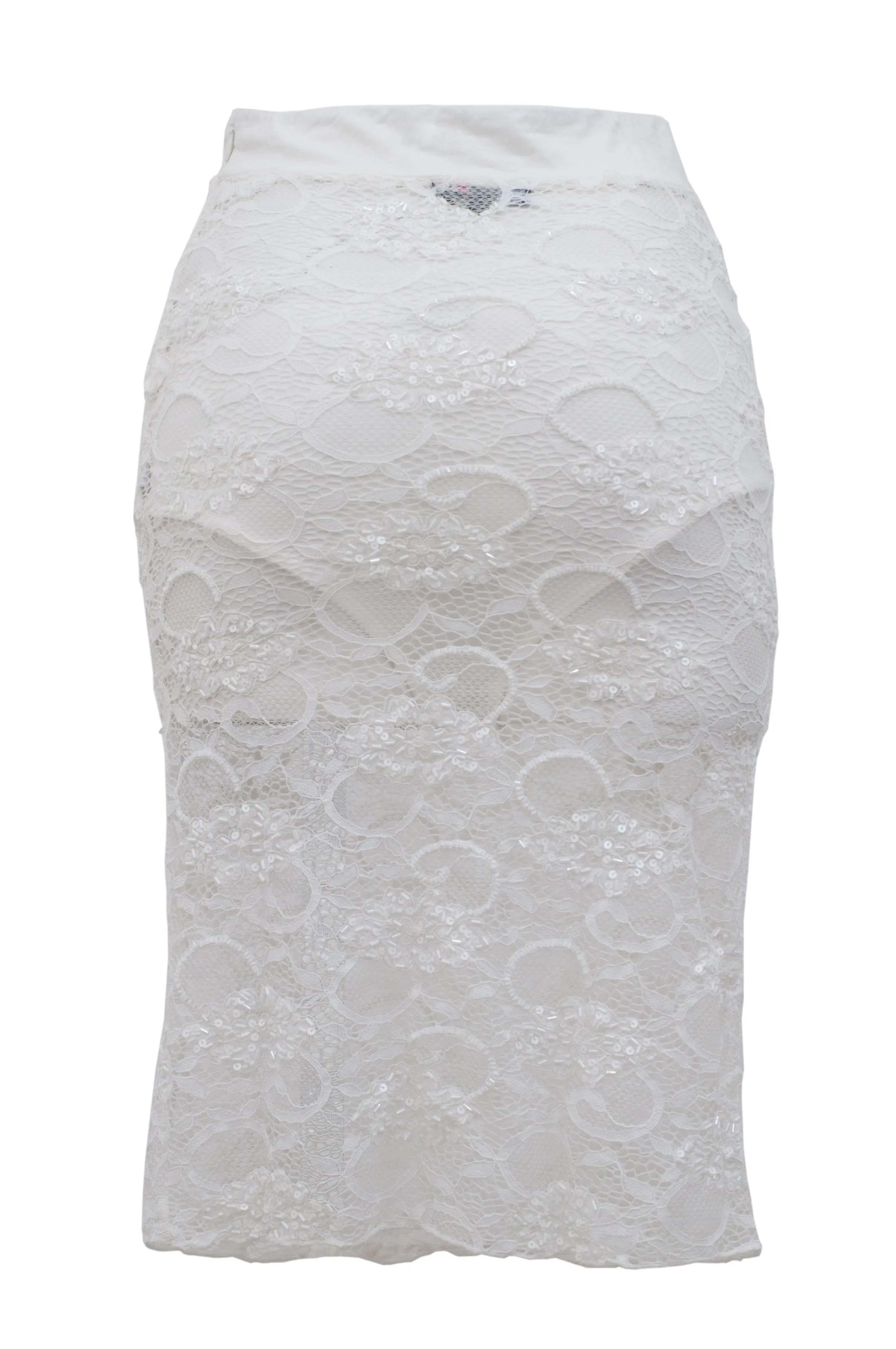 White Lace Skirt