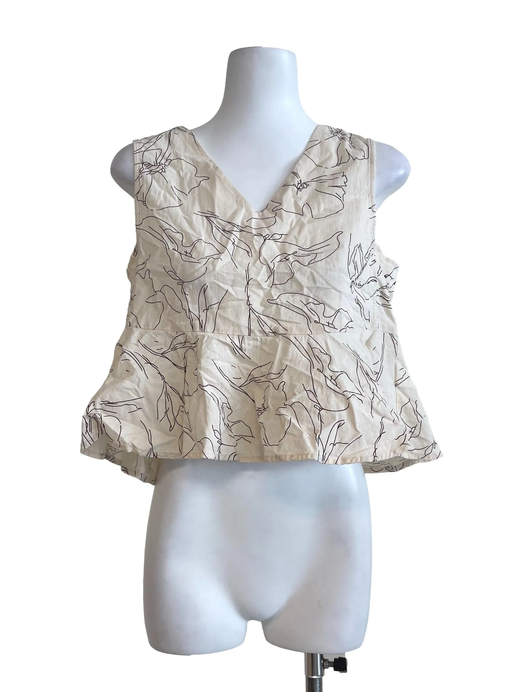 White Ruffle Mini Skirt