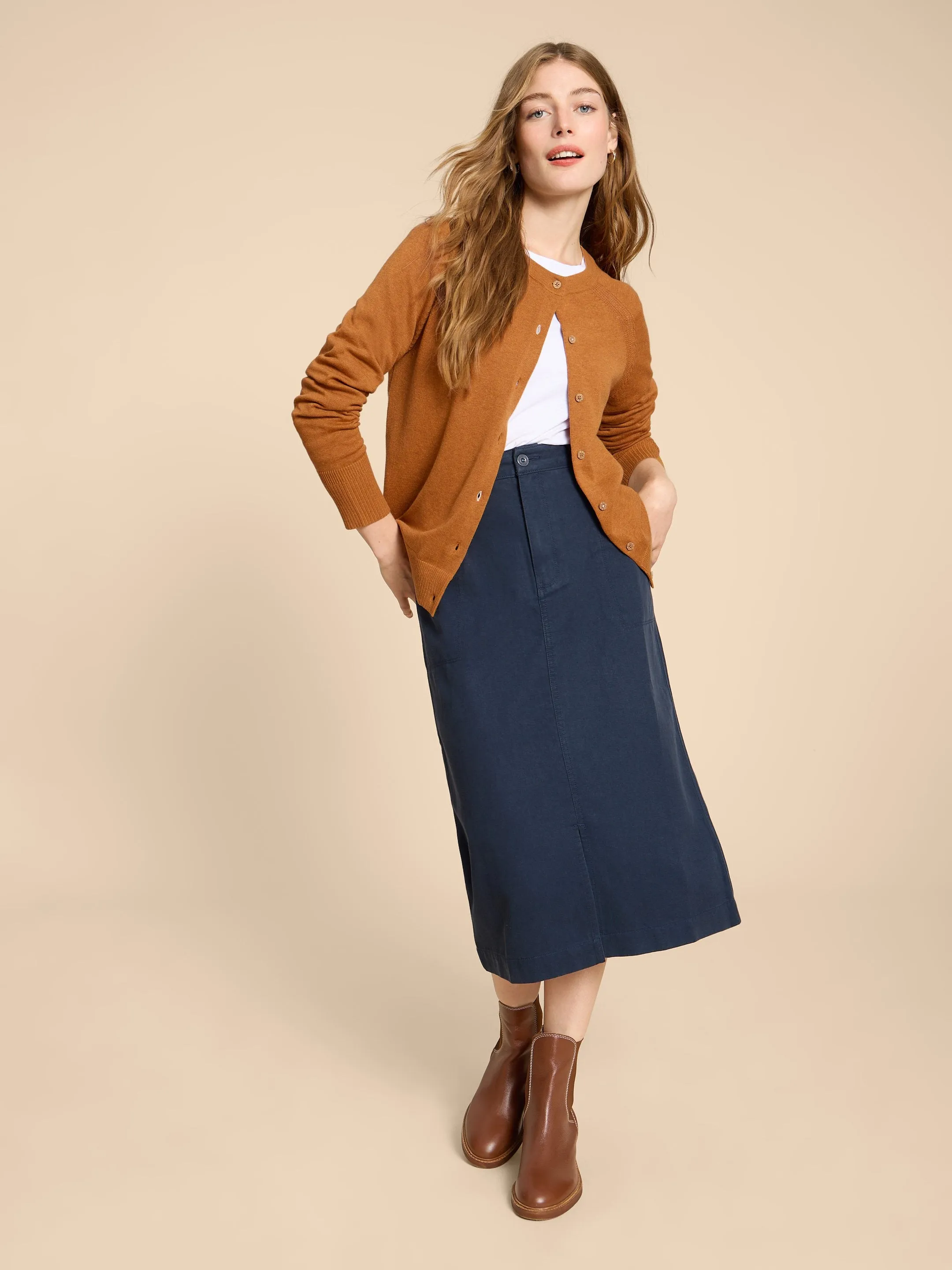 White Stuff UK Lulu Card Dark Orange