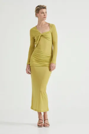 WIND THROUGH BACK OUT MAXI | LIME