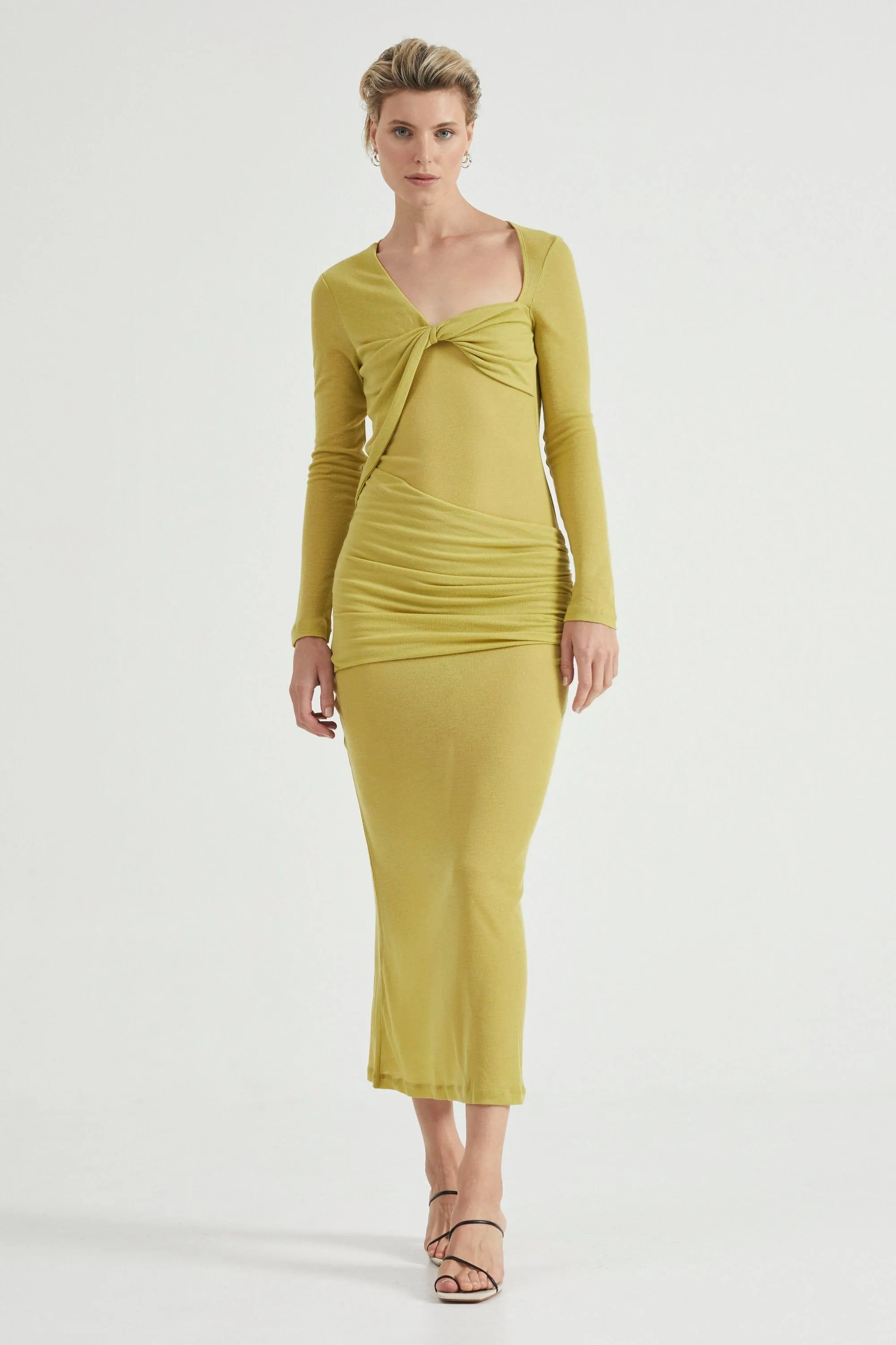 WIND THROUGH BACK OUT MAXI | LIME