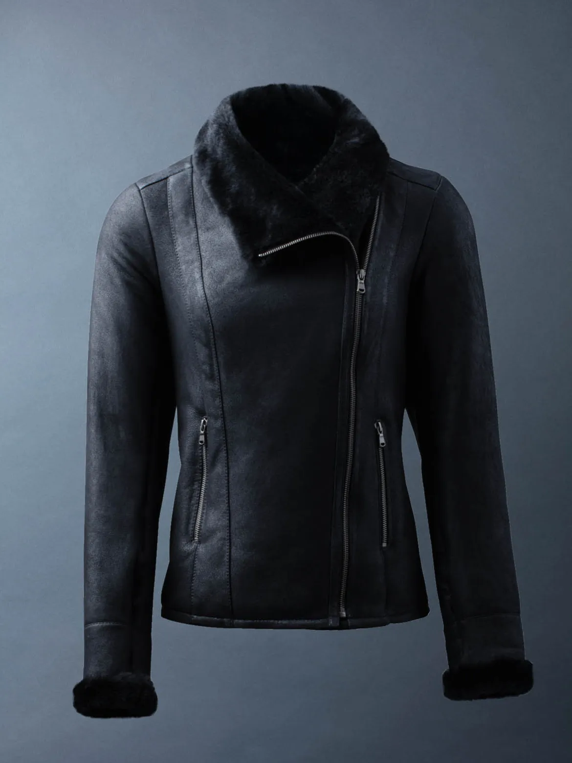Women's Aviator Sheepskin Shearling Jacket