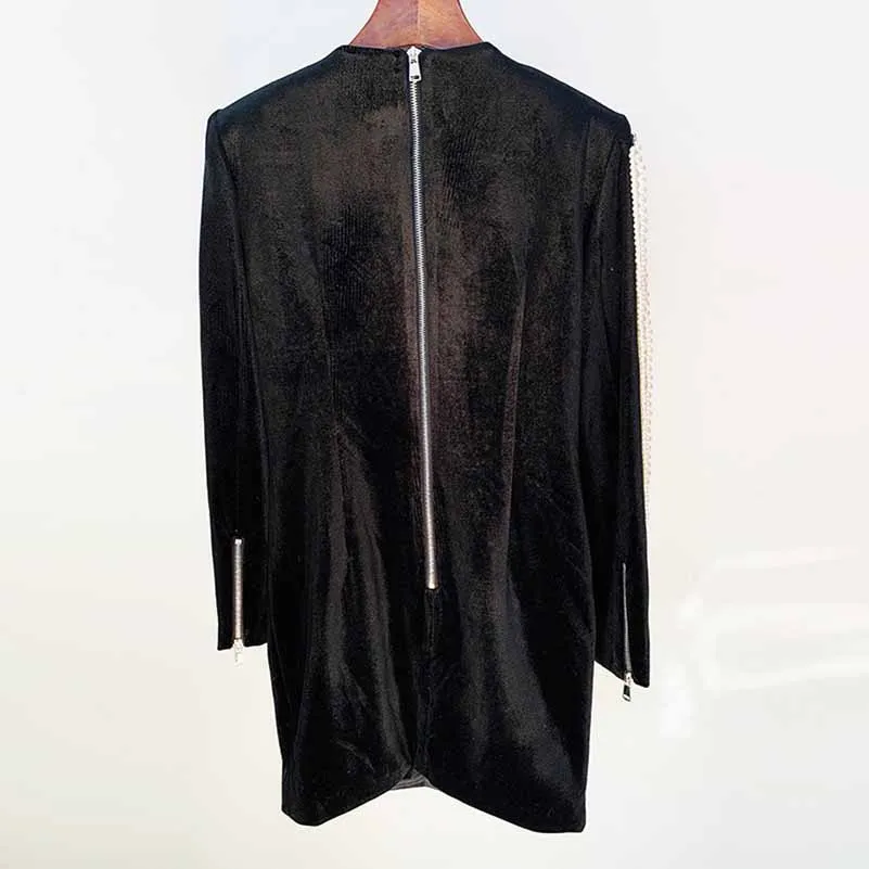 Women's Black Studded Mini Dress