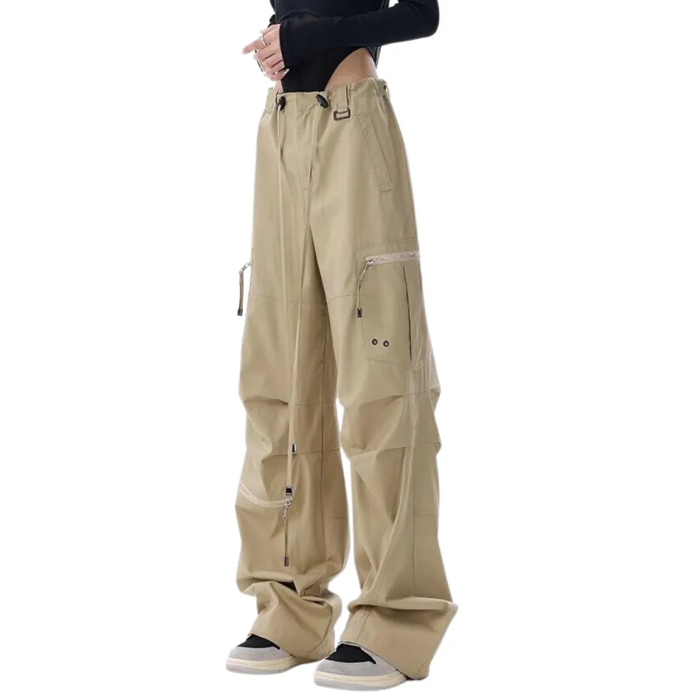 Women's Drawstring Versatile Cargo Pants