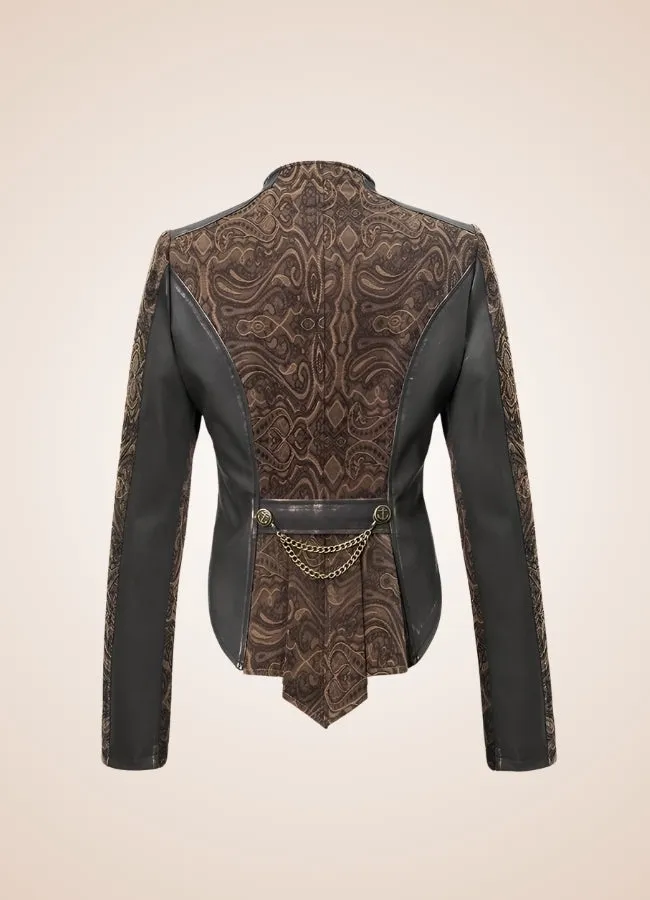 Women's Steampunk Leather Jacket