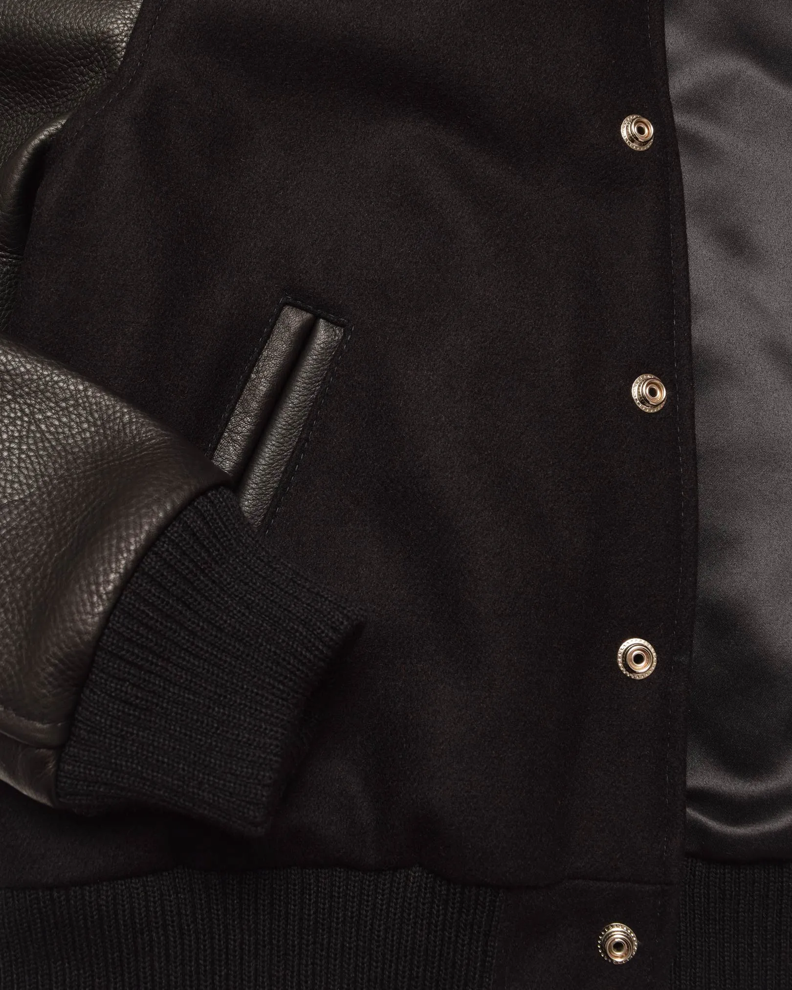 Women's Varsity Jacket - Black