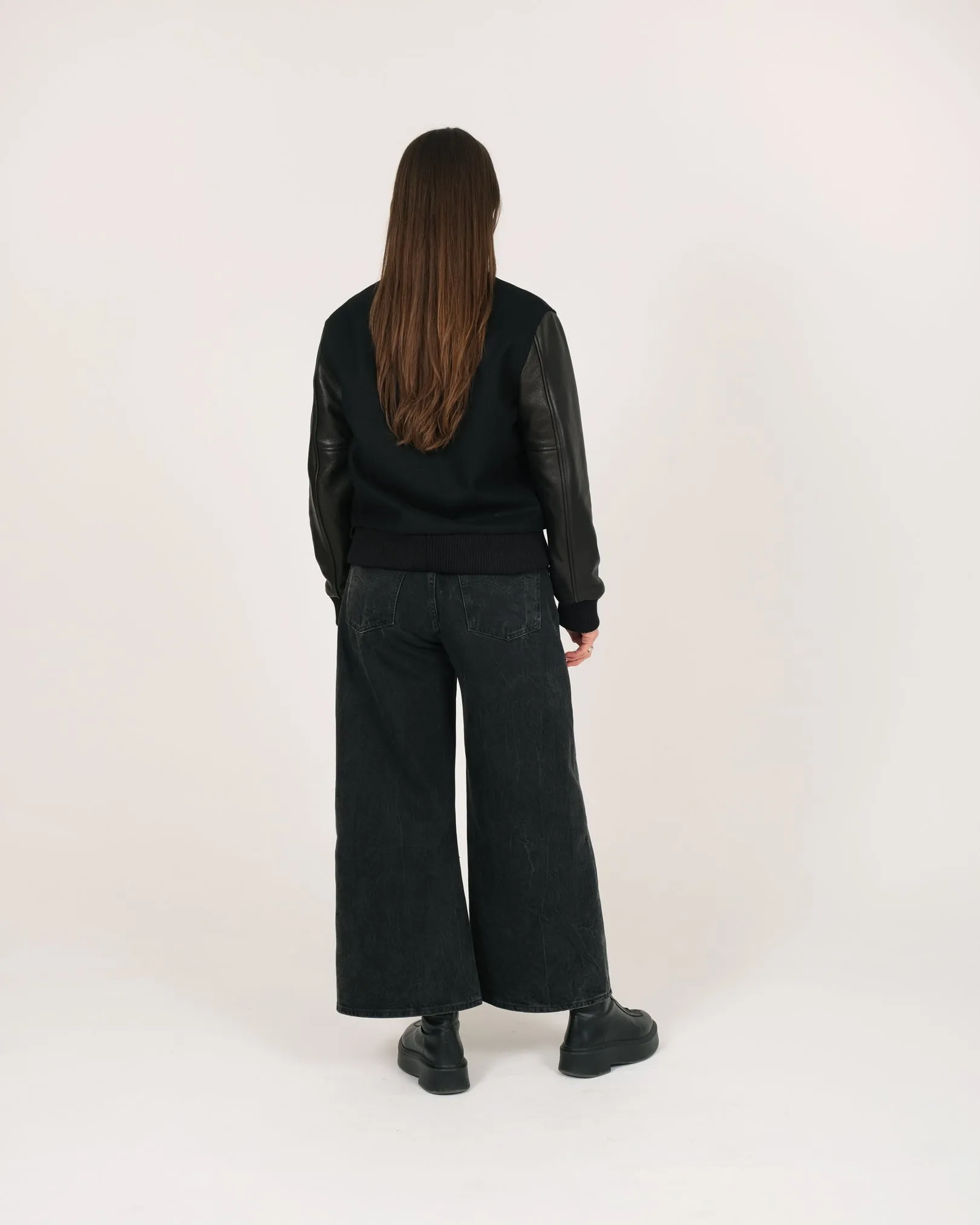 Women's Varsity Jacket - Black