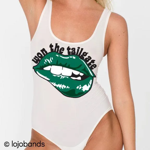 Won the Tailgate Lips Bodysuit