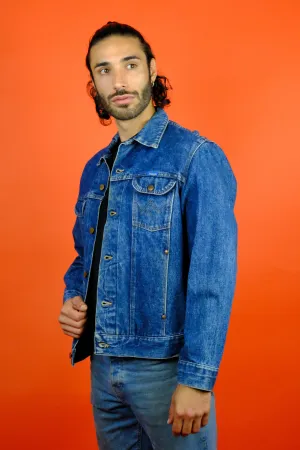 Wrangler Faded Dark Blue Denim Jacket 'L'