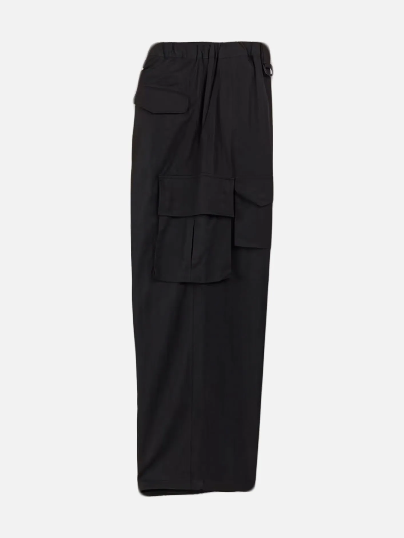 Y-3 Washed Twill Cargo Pants - Black