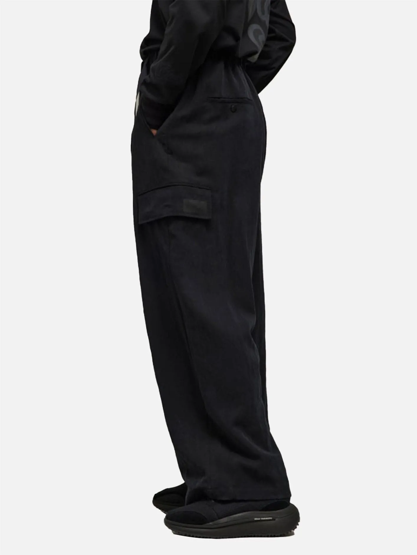 Y-3 Wide Cargo Pants - Black