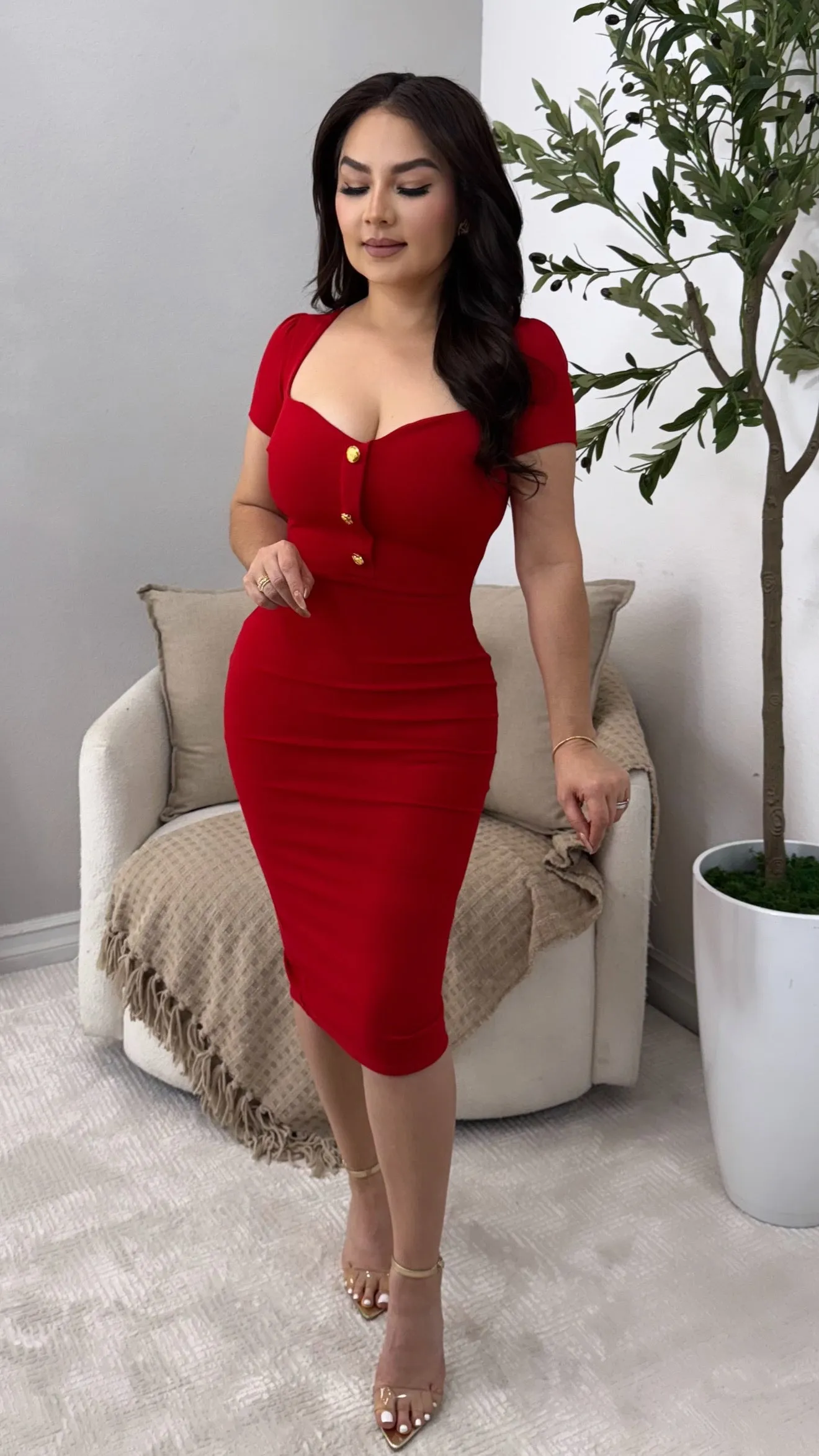 YAEL RED DRESS
