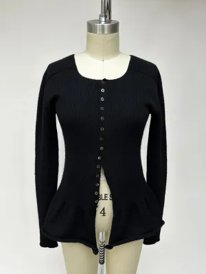Yohji Yamamoto Wool & Abalone Cardigan*