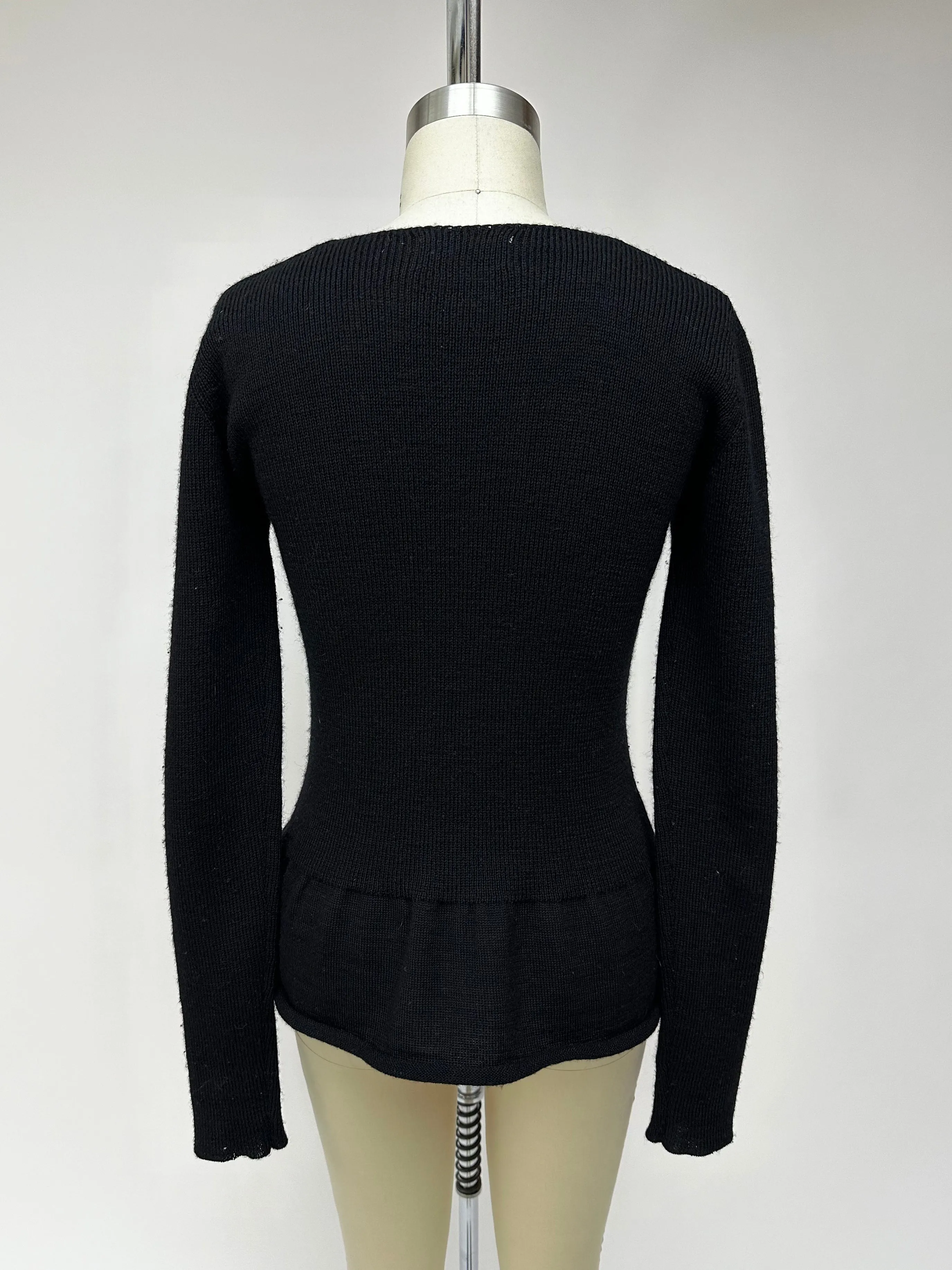 Yohji Yamamoto Wool & Abalone Cardigan*