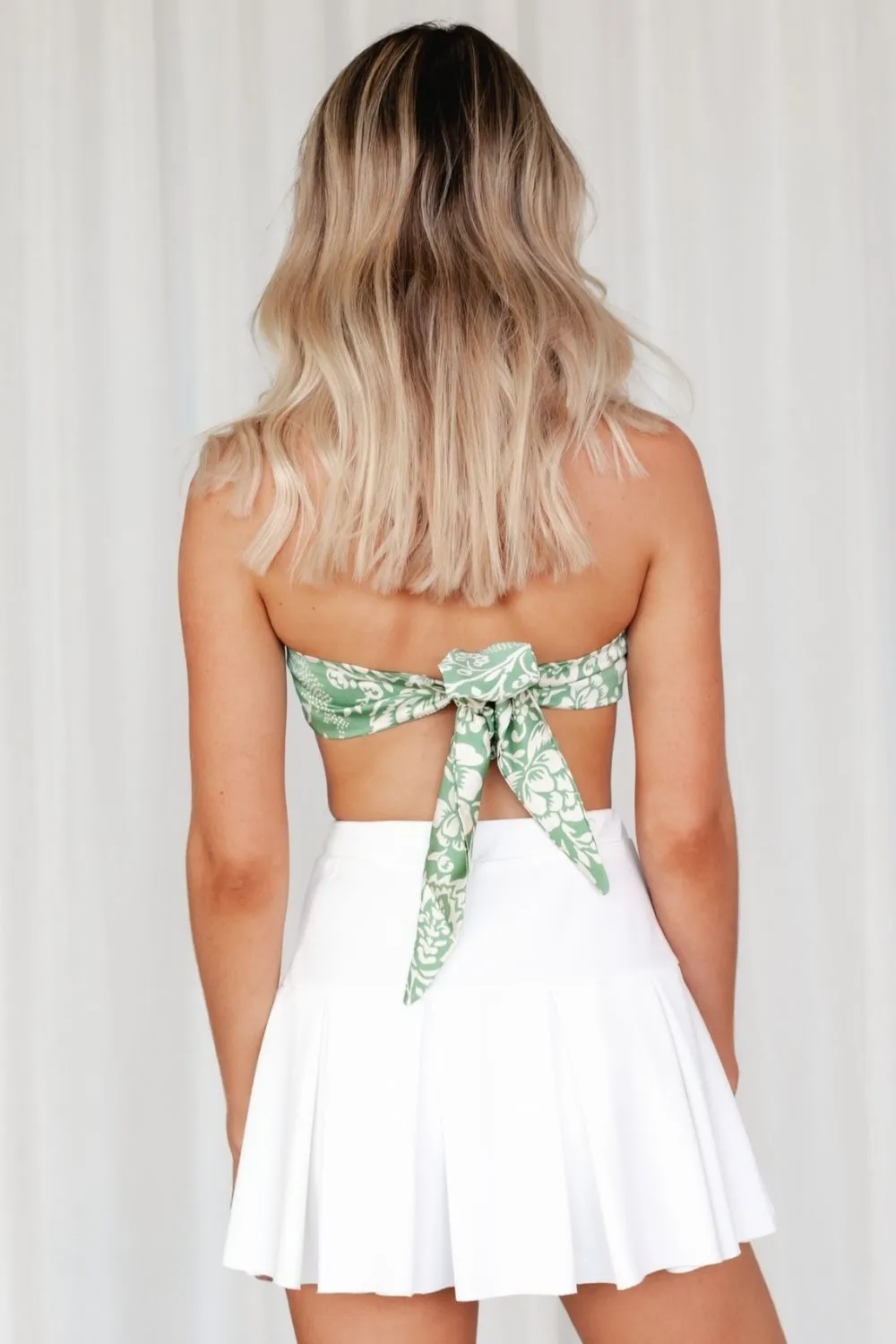 You Gotta Tell White Mini Skirt