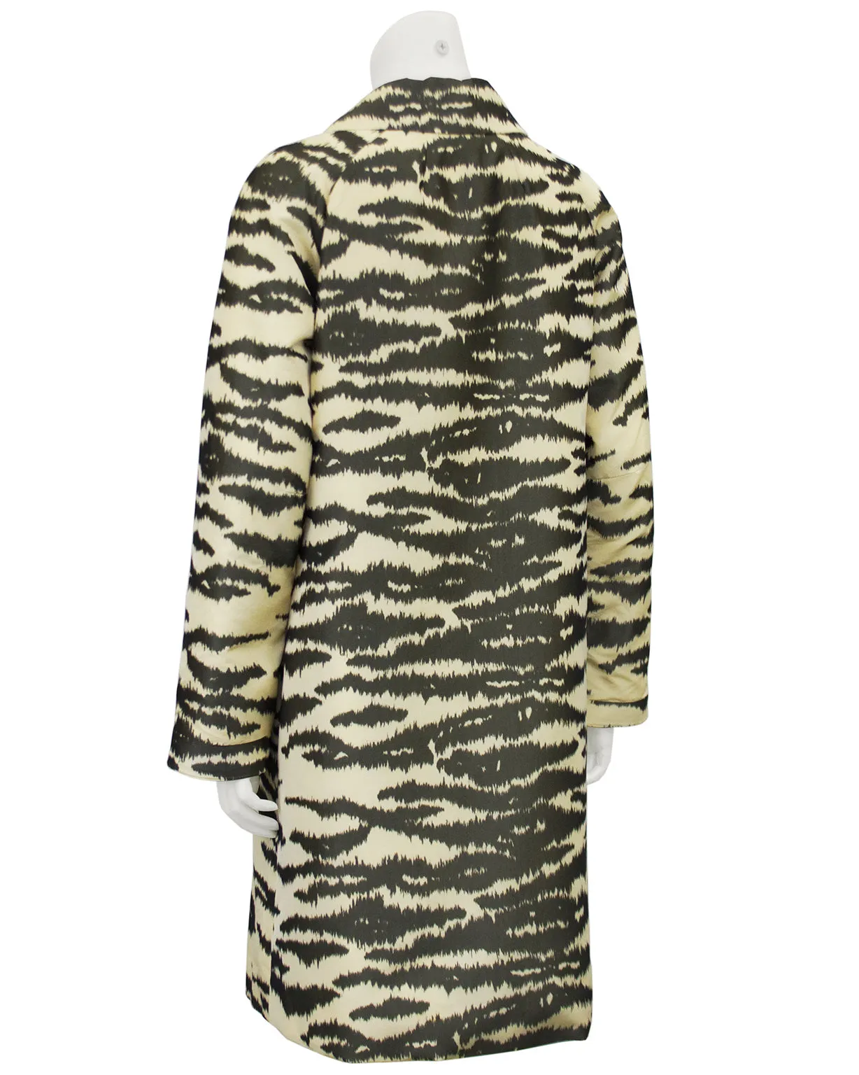 Zebra Printed Trench Coat